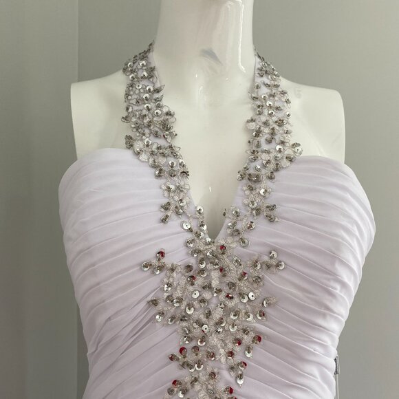 JJs House Dresses & Skirts - Sweep Train Wedding Dress With Beading Sequins